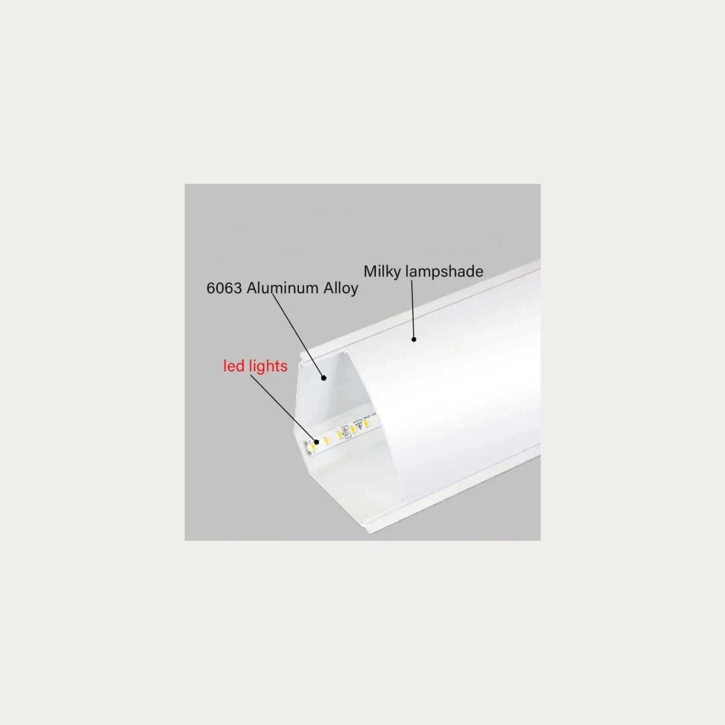 Ceiling Corner 45 Degree Aluminium Profile Light