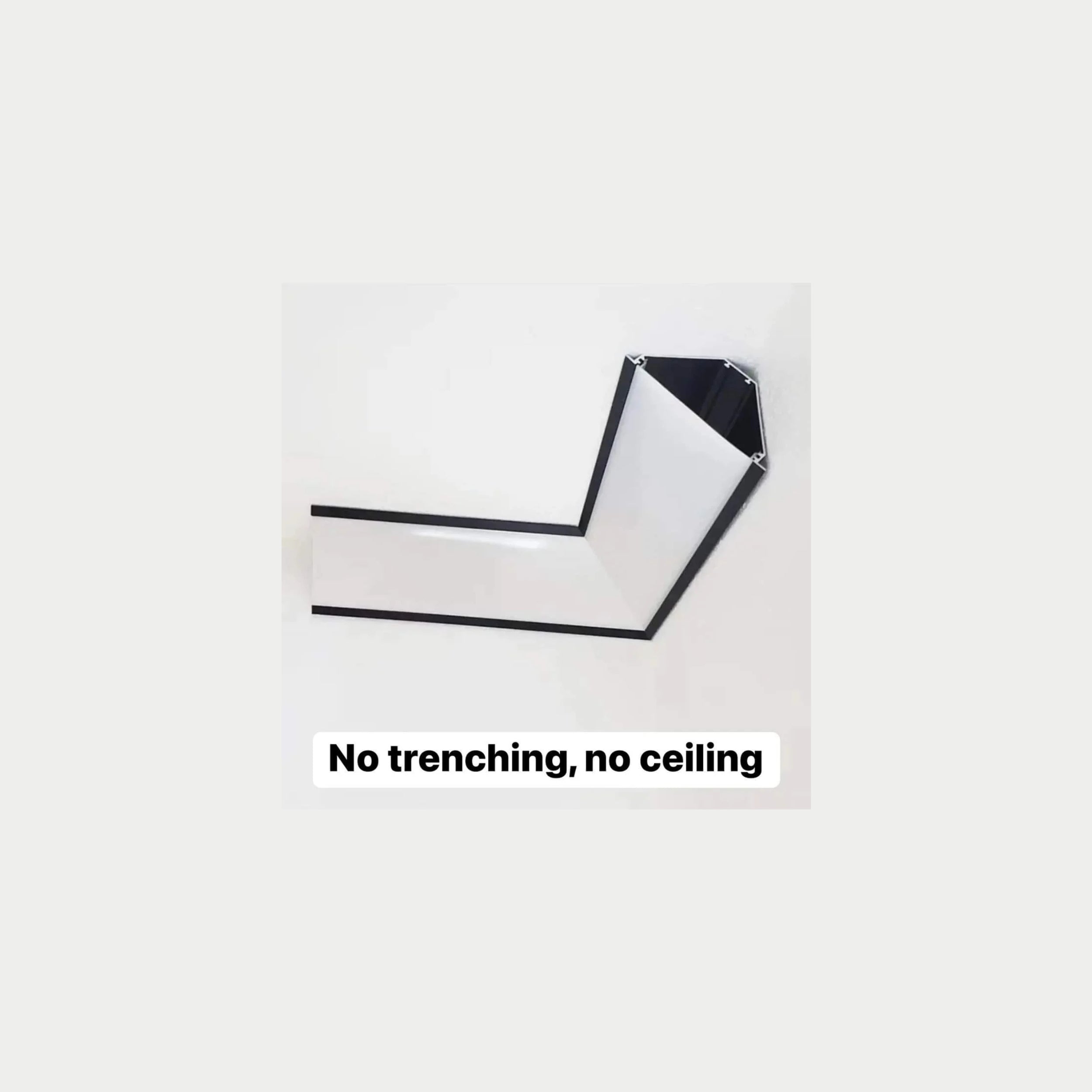 Ceiling Corner 45 Degree Aluminium Profile Light