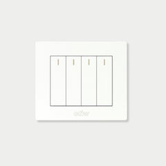 4 Gang Plate (one Way)