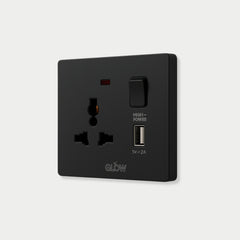 Multi Socket with Switch with Neon + USB