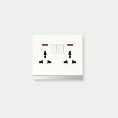 Double Multi Socket with Neon