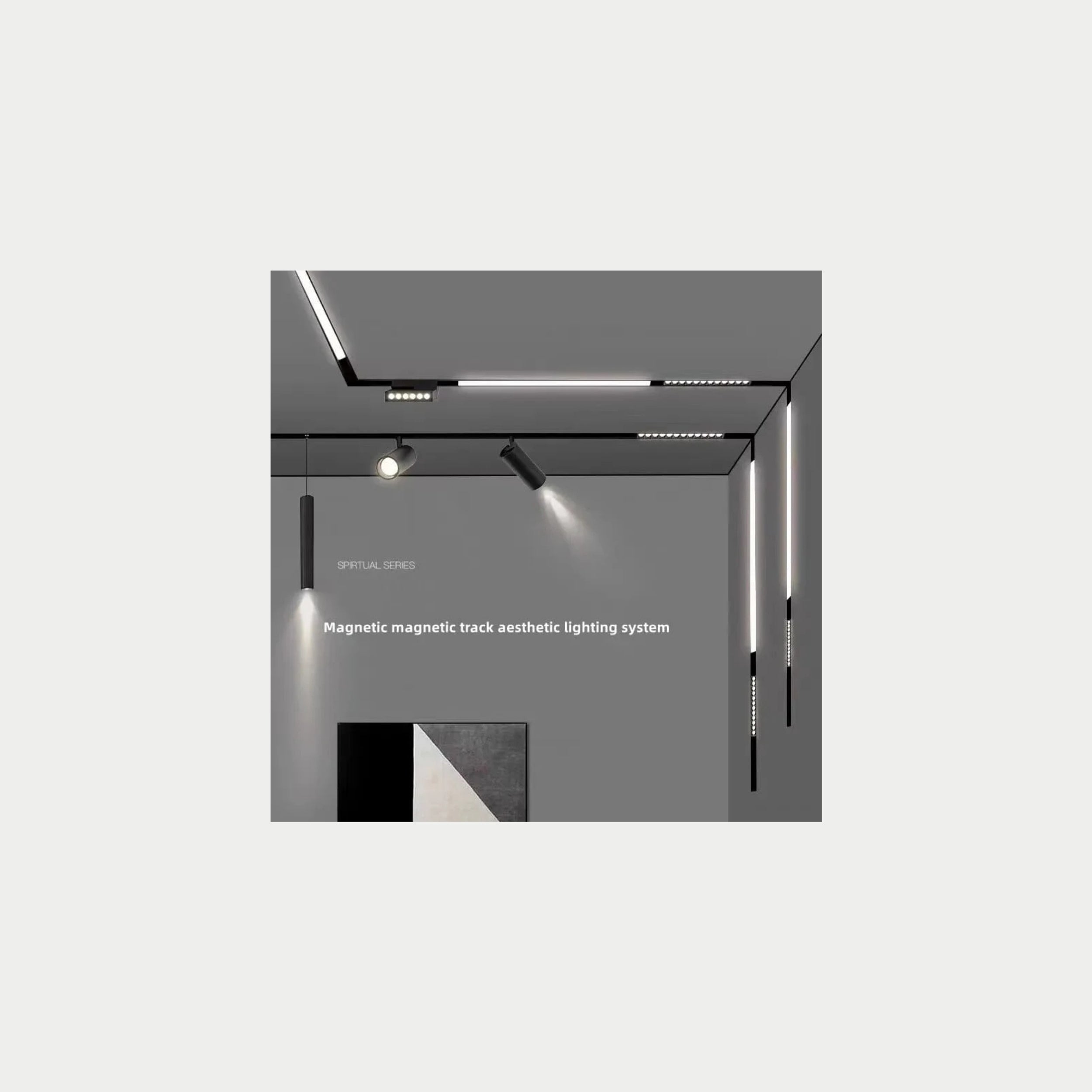 Recessed Mounted Magnetic Rail GRILLE Lighting