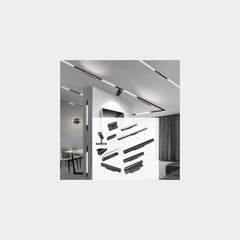 Recessed Mounted Magnetic Rail GRILLE Lighting