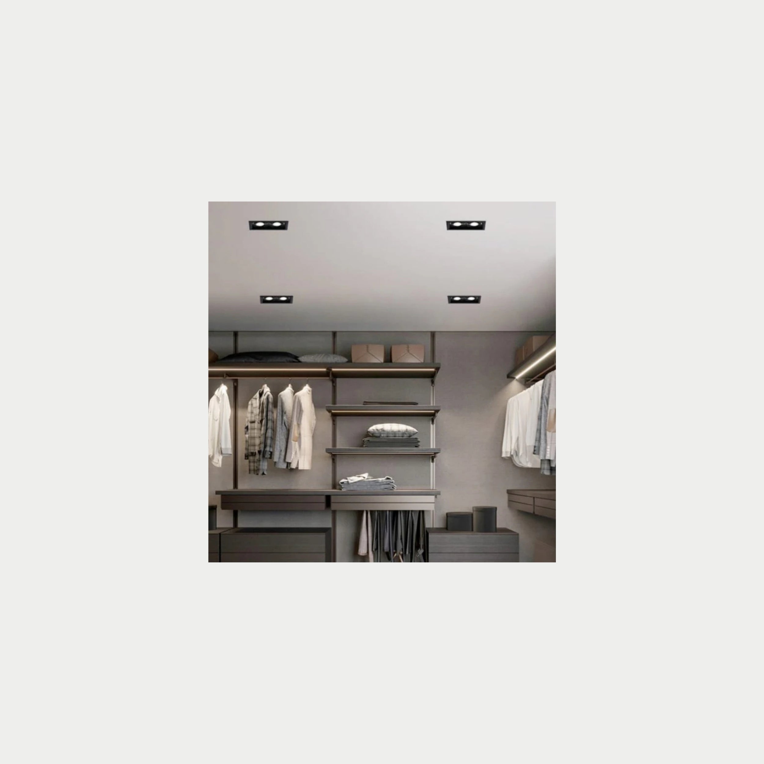 Square Recessed COB Down Light( 2x8watt )