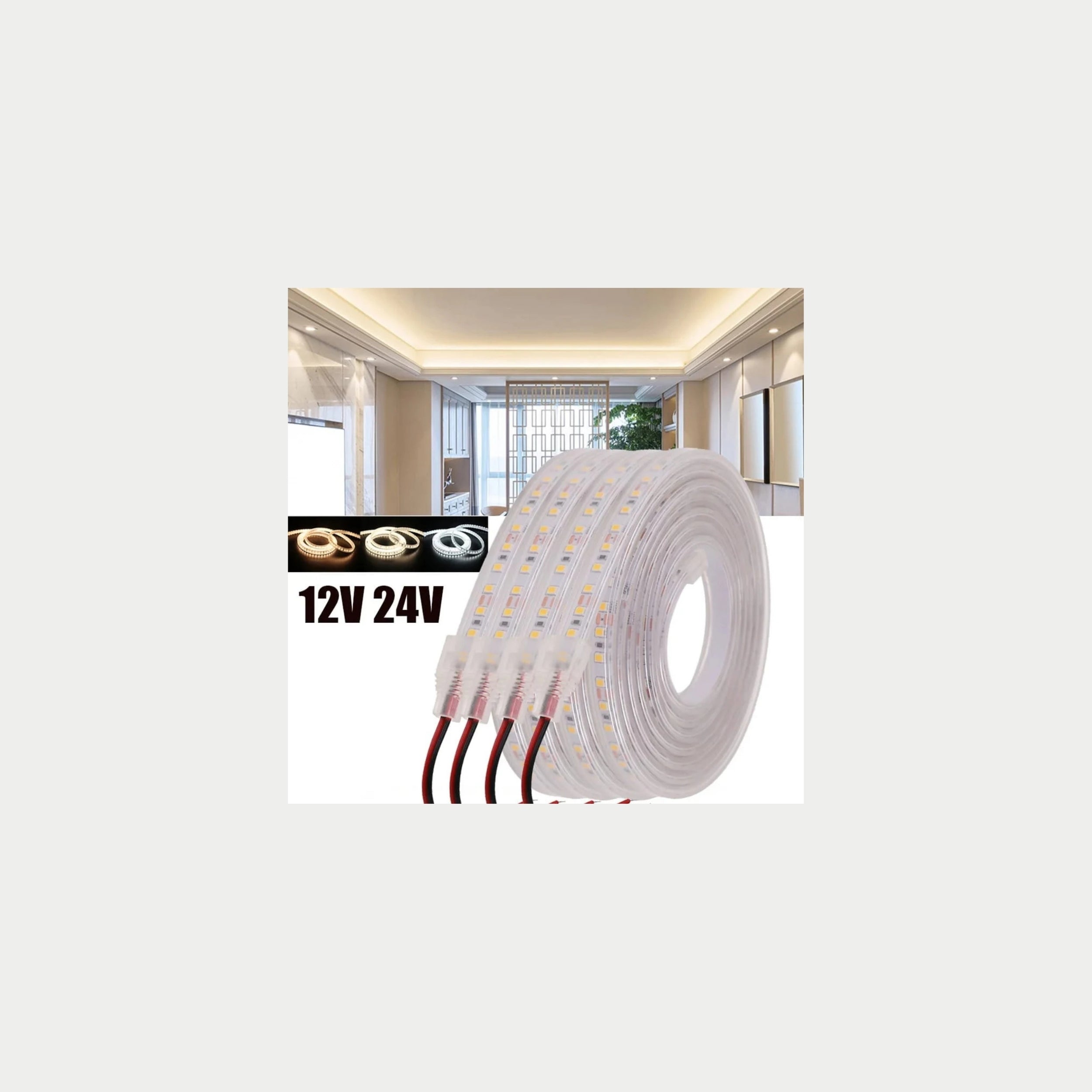 Waterproof SMD Strip Light IP67 / 24 Volt